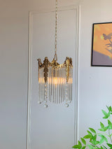 Modern Copper and Glass Globe Pendant Light Fixture for Elegant Indoor Decor