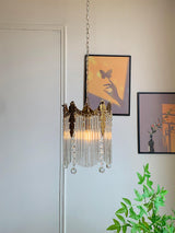 Modern Copper and Glass Globe Pendant Light Fixture for Elegant Indoor Decor
