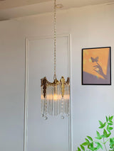 Modern Copper and Glass Globe Pendant Light Fixture for Elegant Indoor Decor