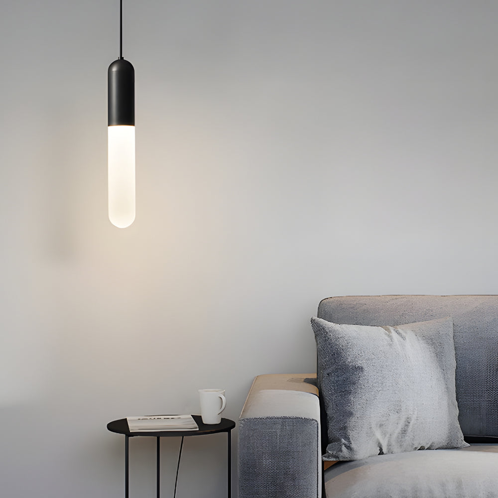 Modern Copper Cylinder Pendant Light with 3 Step Dimming and Adjustable Cord