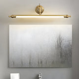 Modern Copper LED Vanity Light 180 Degree Rotatable Bathroom Mirror Lamp with 3 Color Modes