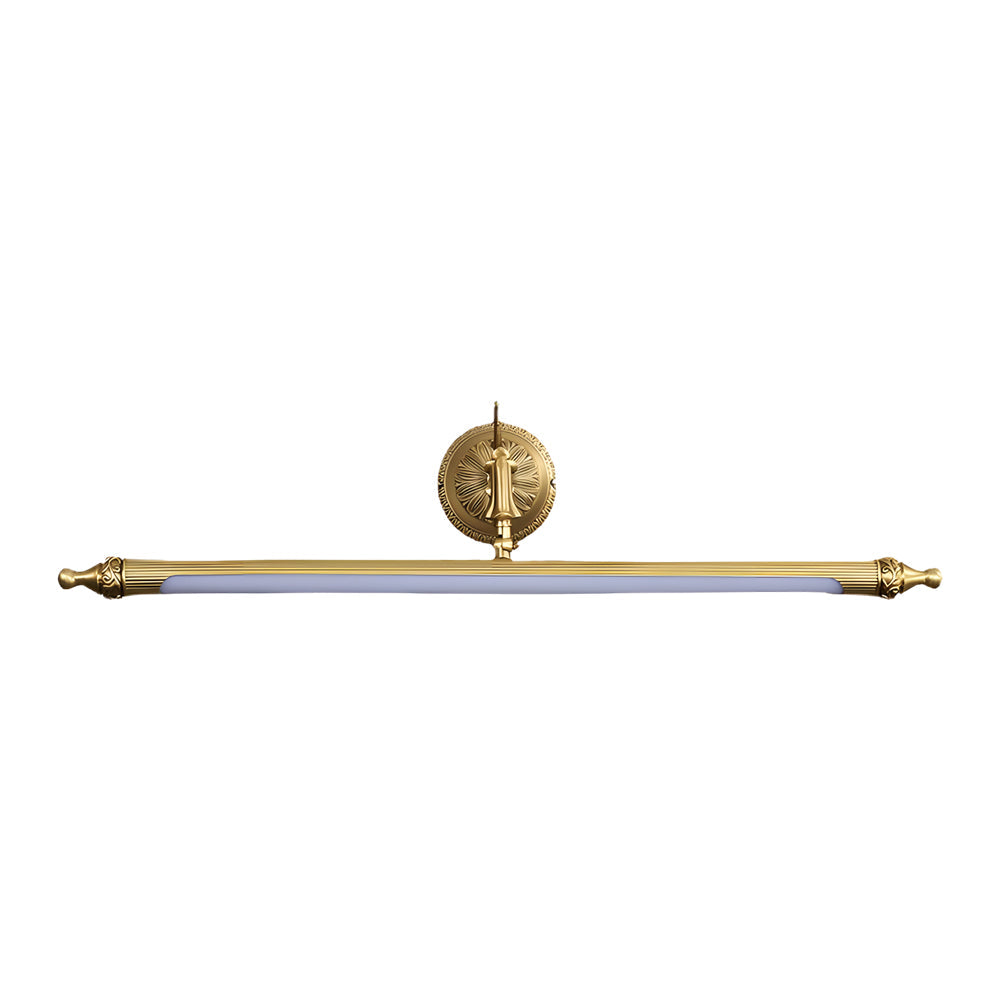 Modern Copper LED Vanity Light 180 Degree Rotatable Bathroom Mirror Lamp with 3 Color Modes