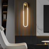 Modern Copper LED Wall Lamp with Three Step Dimming for Bedroom and Corridor
