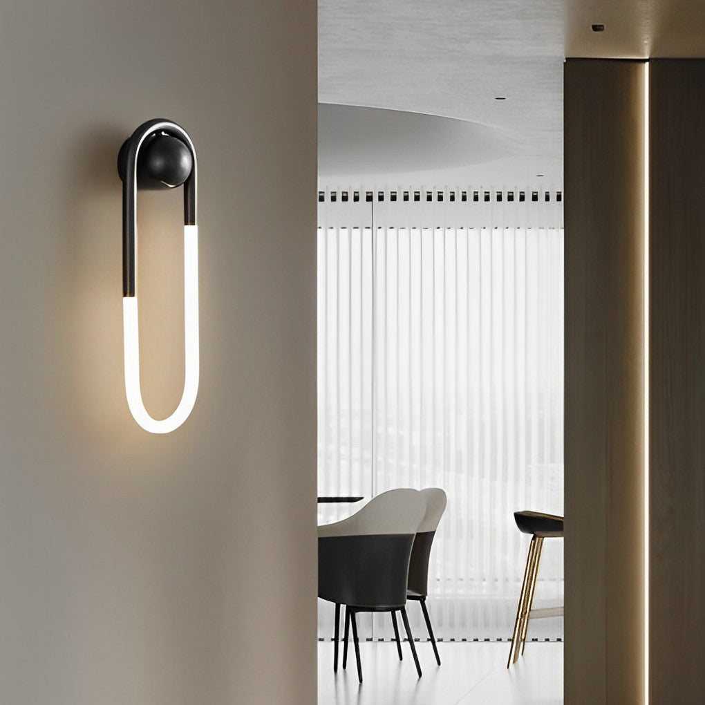 Modern Copper LED Wall Lamp with Three Step Dimming for Bedroom and Corridor