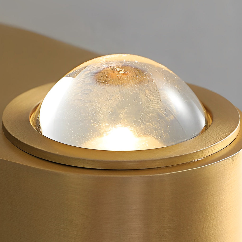 Modern Copper LED Wall Sconce Nordic Wall Washer Projection Light for Living Room and Bedroom