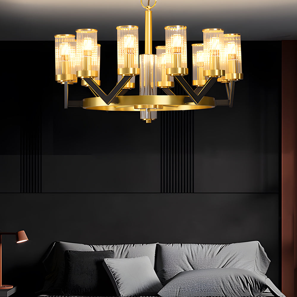 Modern Copper Molecular Glass Globe Chandelier Nordic Luxury Pendant Lighting