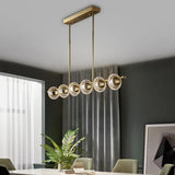 Modern Copper Sputnik Glass Chandelier Luxury Brass Island Ceiling Pendant Light Fixture