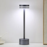 Modern Cordless Aluminum Rod LED Table Lamp with Touch Dimming Sensor