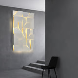Modern Cordless LED Wall Sconce Matte White Aluminum Rechargeable Decorative Lighting