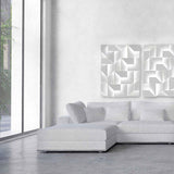 Modern Cordless LED Wall Sconce Matte White Aluminum Rechargeable Decorative Lighting