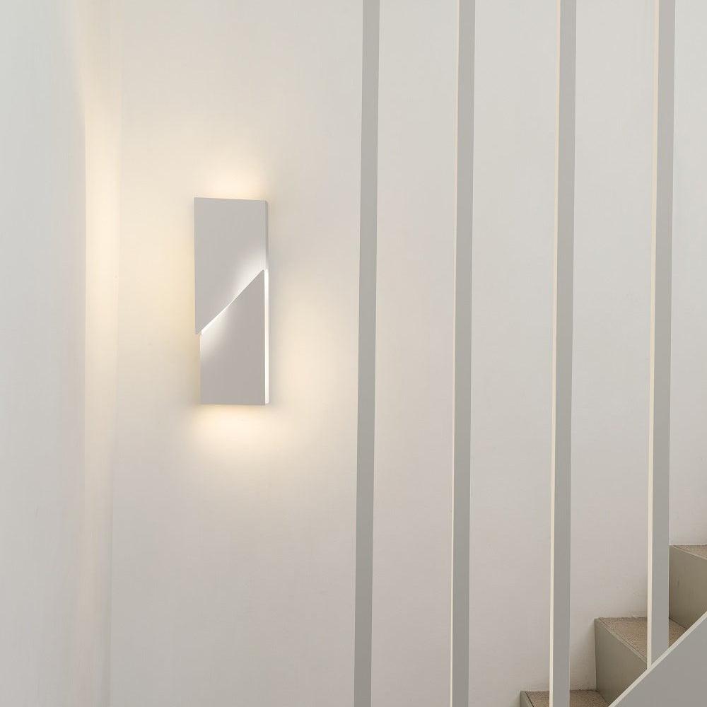 Modern Cordless LED Wall Sconce Matte White Aluminum Rechargeable Decorative Lighting