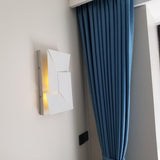 Modern Cordless LED Wall Sconce Matte White Aluminum Rechargeable Decorative Lighting