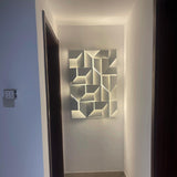 Modern Cordless LED Wall Sconce Matte White Aluminum Rechargeable Decorative Lighting