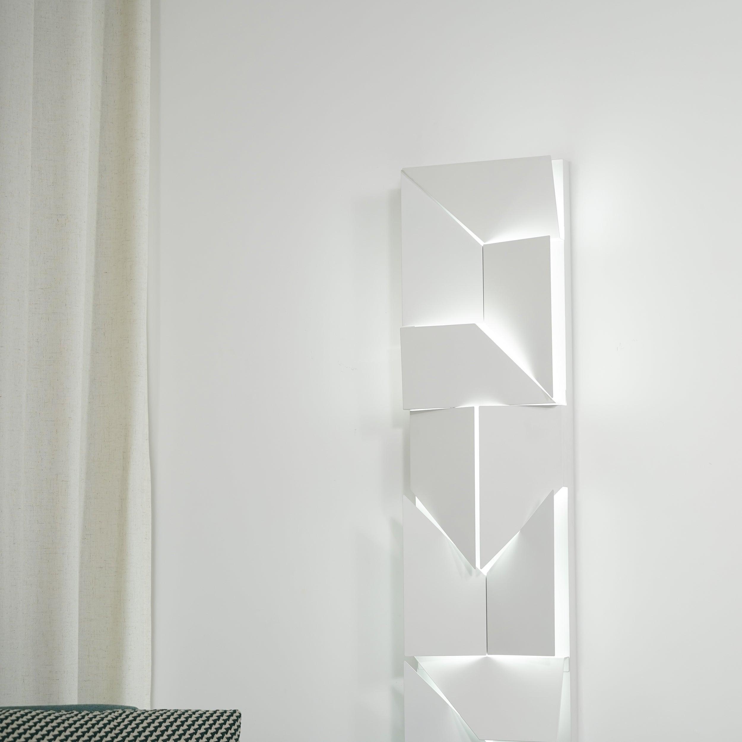 Modern Cordless LED Wall Sconce Matte White Aluminum Rechargeable Decorative Lighting