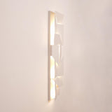 Modern Cordless LED Wall Sconce Matte White Aluminum Rechargeable Decorative Lighting