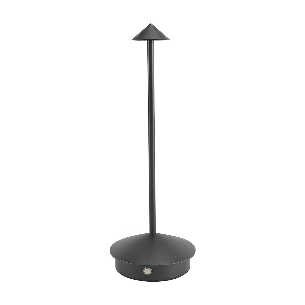 Modern Cordless Triangle LED Table Lamp Portable Dimmable Desk Light for Bedroom