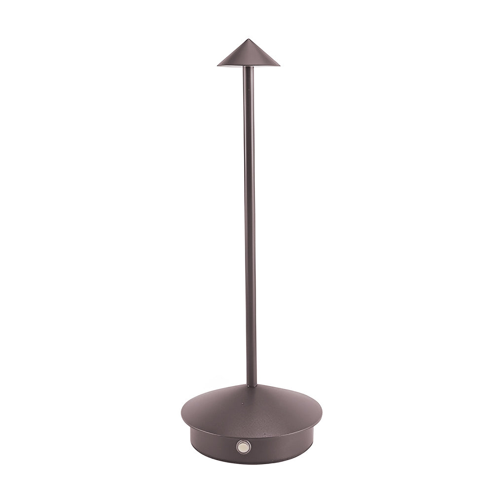 Modern Cordless Triangle LED Table Lamp Portable Dimmable Desk Light for Bedroom