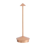 Modern Cordless Triangle LED Table Lamp Portable Dimmable Desk Light for Bedroom