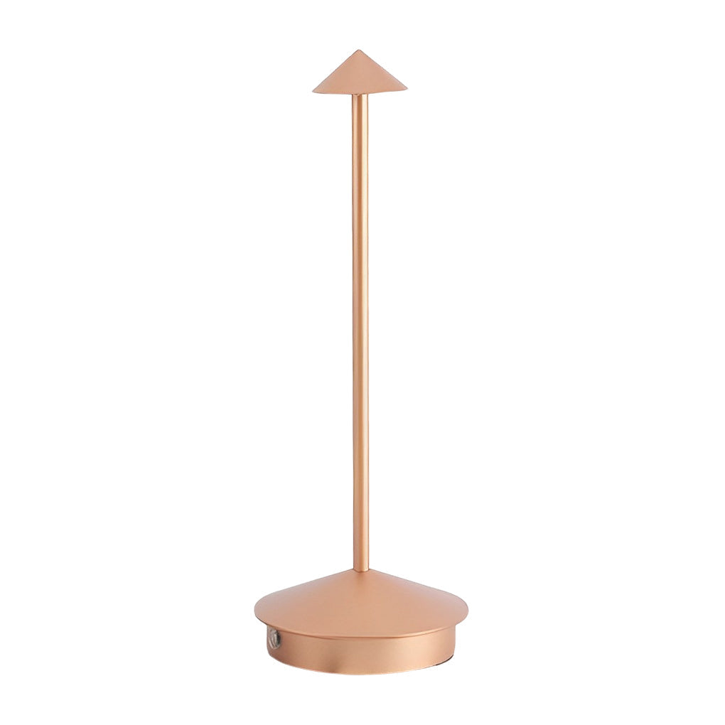 Modern Cordless Triangle LED Table Lamp Portable Dimmable Desk Light for Bedroom