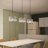 Modern Covent Handblown Glass Pendant Light Gold Metal Hanging Fixture for Kitchen and Dining Room