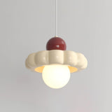 Modern Cream Cloud Pendant Light Resin Hanging Ceiling Lamp for Stylish Interior Decor