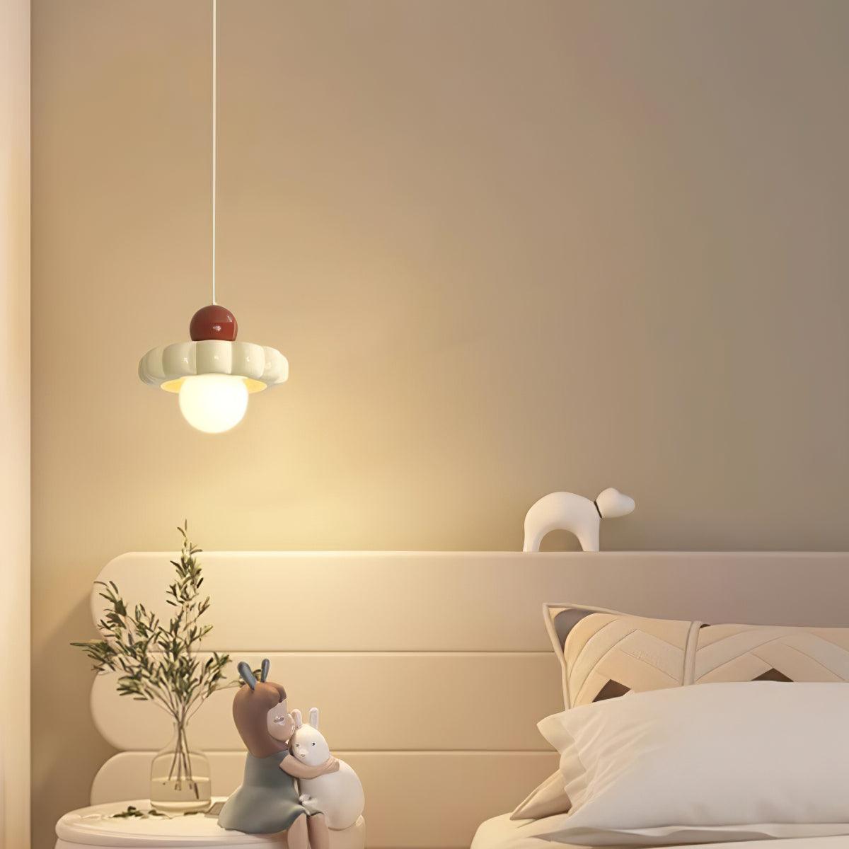 Modern Cream Cloud Pendant Light Resin Hanging Ceiling Lamp for Stylish Interior Decor