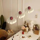 Modern Cream Cloud Pendant Light Resin Hanging Ceiling Lamp for Stylish Interior Decor