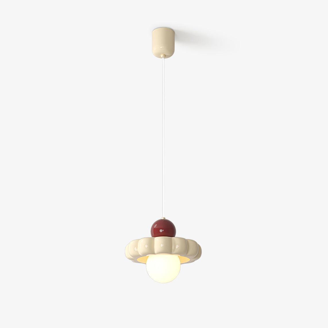 Modern Cream Cloud Pendant Light Resin Hanging Ceiling Lamp for Stylish Interior Decor