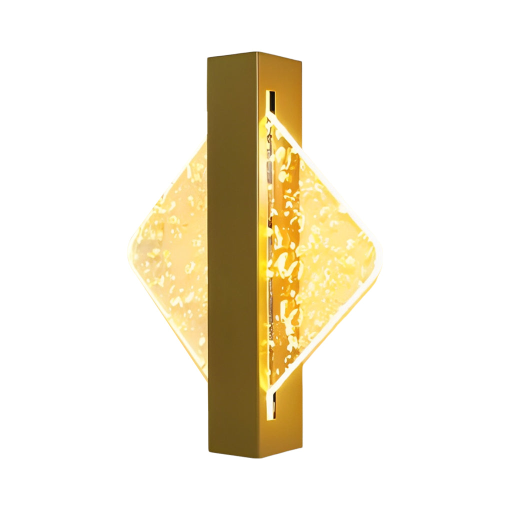 Modern Creative Geometric LED Wall Sconce Nordic Bedside Lamp for Living Room and Hallway