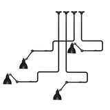 Modern Creative Industrial Metal Mini Chandelier Single Light Retro Pendant Ceiling Fixture