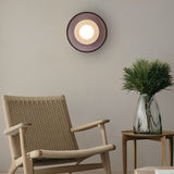 Modern Creative Round Glass LED Wall Sconce Light for Living Room and Corridor