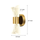 Modern Creative Trumpet Flower Petal LED Wall Sconce with 3 Step Dimming Function