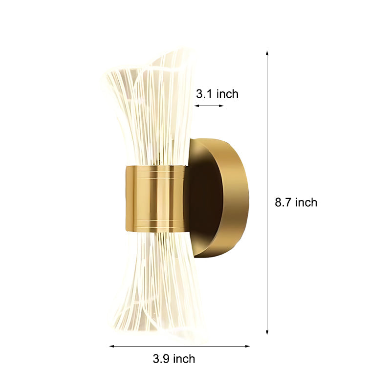 Modern Creative Trumpet Flower Petal LED Wall Sconce with 3 Step Dimming Function