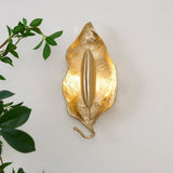 Modern Crumpled Leaf Brass Wall Sconce Elegant Indoor Decorative Lighting Fixture