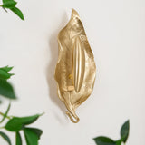 Modern Crumpled Leaf Brass Wall Sconce Elegant Indoor Decorative Lighting Fixture