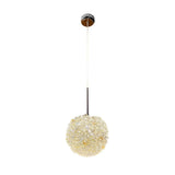 Modern Crystal Ball LED Pendant Light Three Step Dimming Nordic Style Hanging Lamp for Bedside and Bedroom