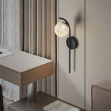 Modern Crystal Dandelion Wall Sconce Set of 2 Elegant Indoor LED Light Fixture