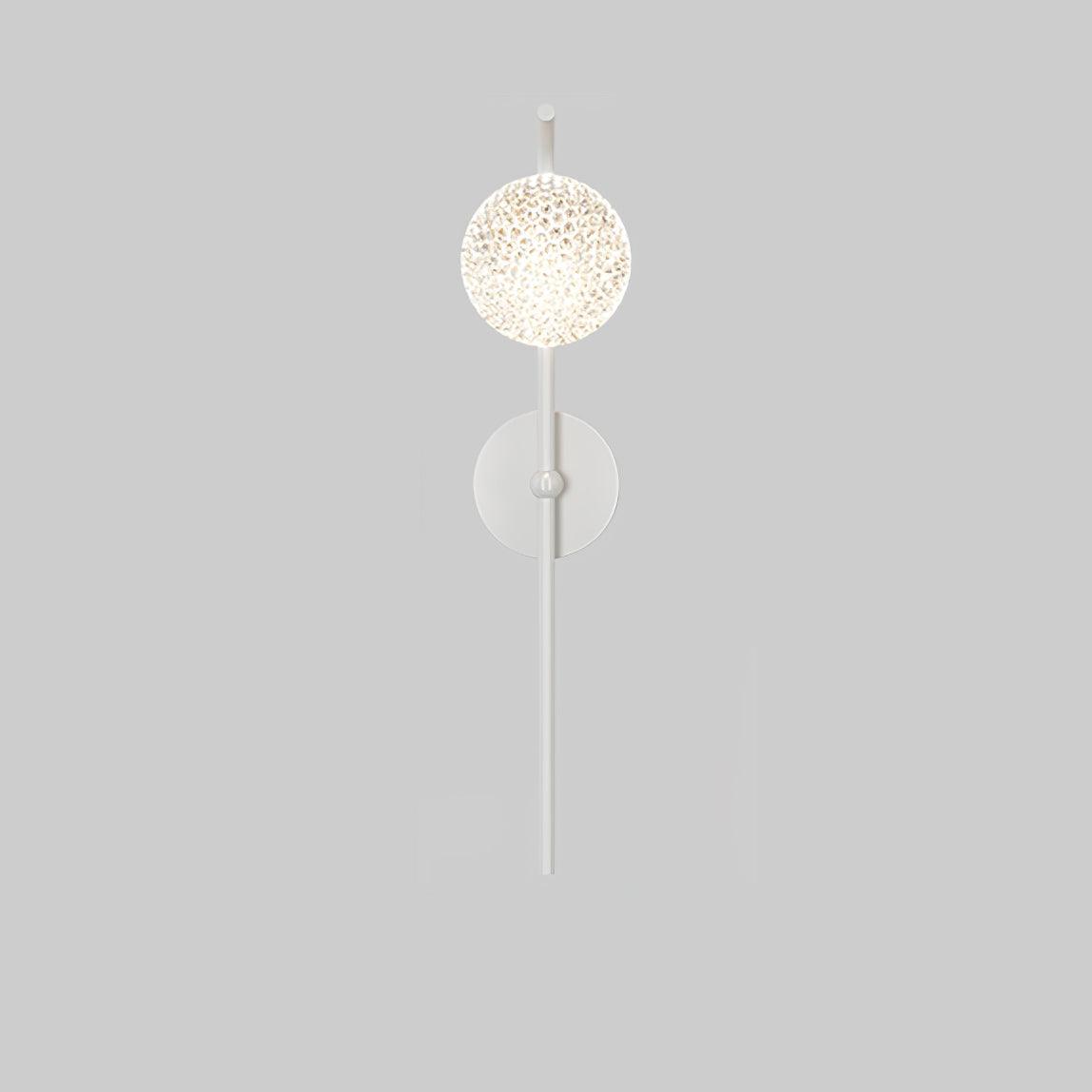 Modern Crystal Dandelion Wall Sconce Set of 2 Elegant Indoor LED Light Fixture