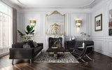 Modern Crystal Empire Wall Sconce Gold Multi Tiered Bracket Lighting for Living Room