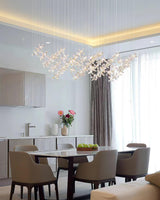 Modern Crystal Floating Butterfly LED Chandelier Luxury Pendant Light for Home