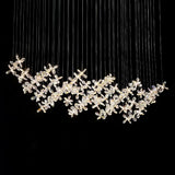 Modern Crystal Floating Butterfly LED Chandelier Luxury Pendant Light for Home
