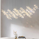 Modern Crystal Floating Butterfly LED Chandelier Luxury Pendant Light for Home