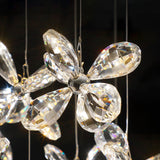 Modern Crystal Floating Butterfly LED Chandelier Luxury Pendant Light for Home