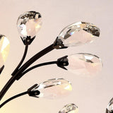Modern Crystal Flower Chandelier Firework Ceiling Light for Living Room Dining