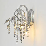 Modern Crystal Glass Bead Wall Sconce Autumn Twilight Elegant Antique Gold Finish