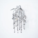 Modern Crystal Glass Bead Wall Sconce Autumn Twilight Elegant Antique Gold Finish