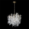 Modern Crystal Glass Branch Chandelier for Dining Room and High Ceiling Foyers