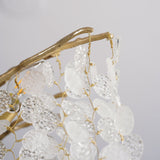 Modern Crystal Glass Branch Chandelier for Dining Room and High Ceiling Foyers