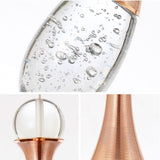 Modern Crystal Globe LED Pendant Light Electroplated Metal Hanging Ceiling Lamp for Living Room