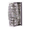Modern Crystal LED Wall Sconce with 3 Color Dimming Stainless Steel Luxury Wall Lamp for Bedroom Hallway